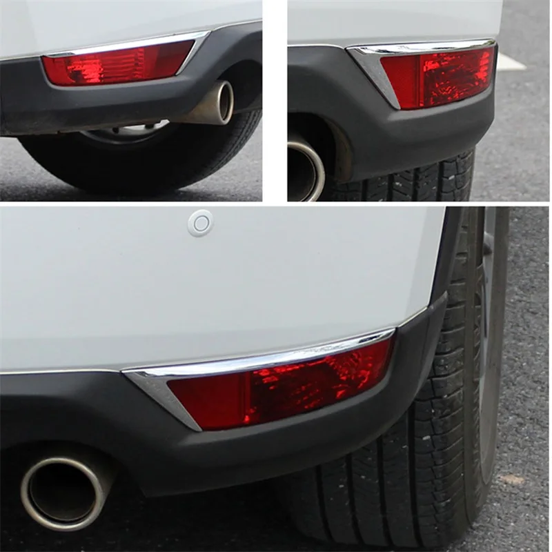 Mirror-Chrome-Rear-Fog-Light-Lamp-Cover-Trim-Garnish-Accessories-for-Mazda-2017-2018-New-CX