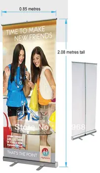 

Scrolling roll up banners, roll up stand banner(with printed your graphic or logo), MOQ: 1 set