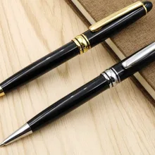 Офисная классическая черная и серебристая для поставщиков с шариковой ручкой