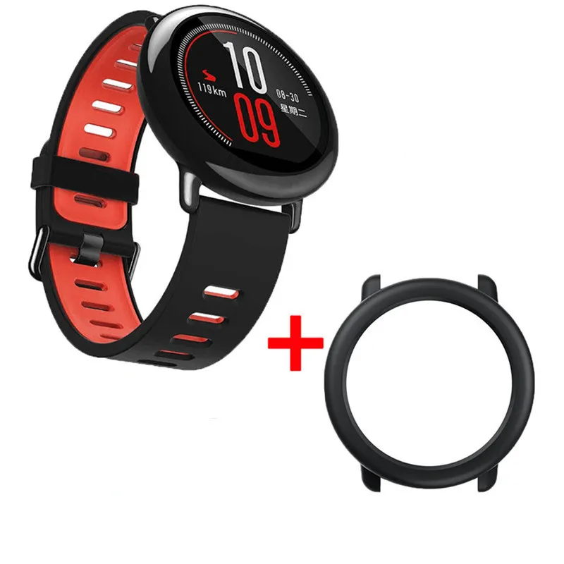Ремешок силиконовый для Xiaomi Huami Amazfit Pace 2 в 1 сменный Браслет наручных часов +