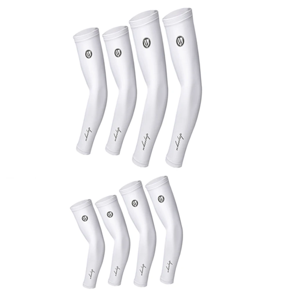 UV Sun Protection Arm Sleeves Cover Cooling Sunscreen Sleeves Summer Ice Silk Arm Warmer Oversleeve for Outdoor Sports Cycling 