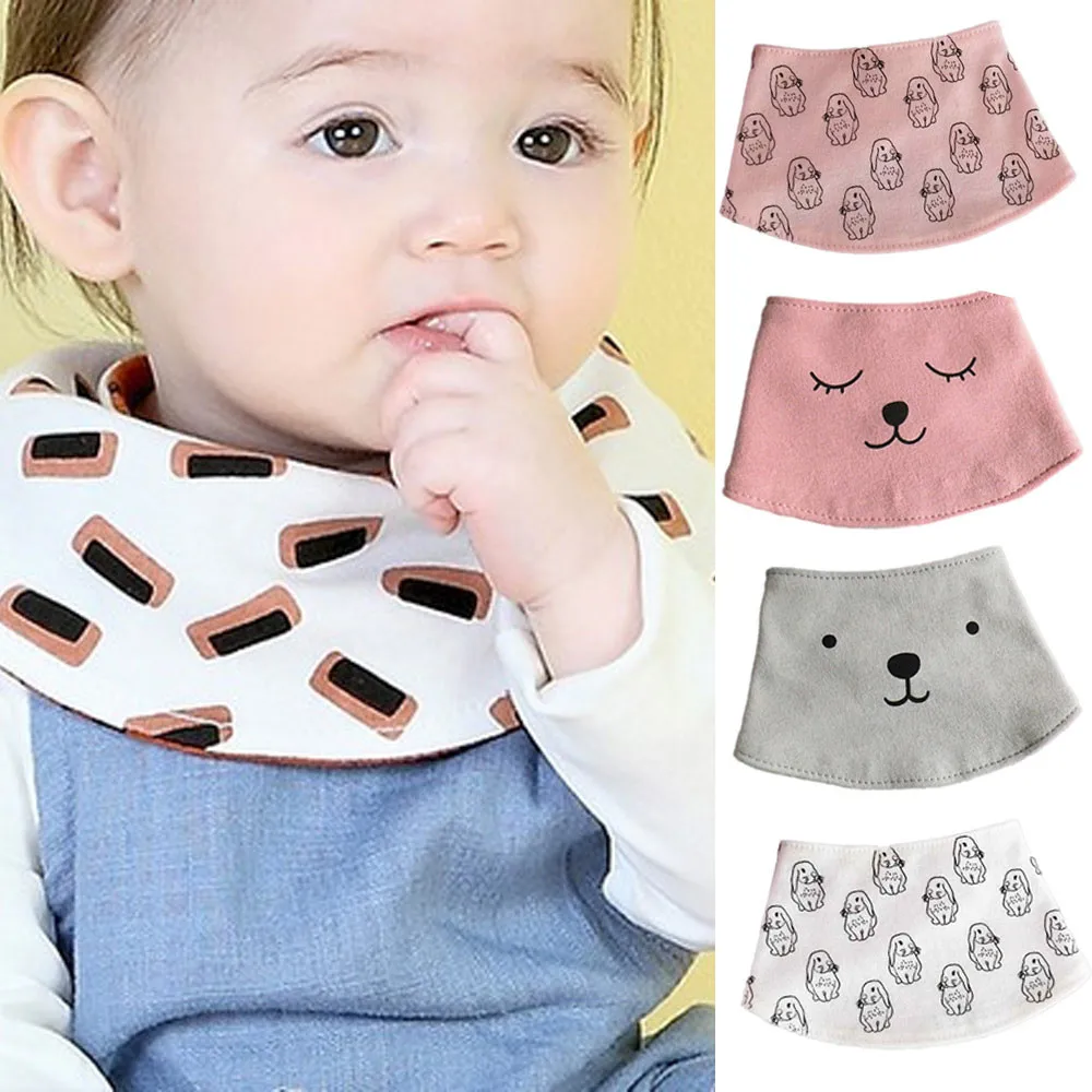 

2018 New Baby Towel Triangle Scarf Feeding Smock Bibs Burp Cloths