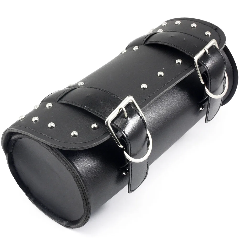 

Neverland Universal Synthetic Leather Motorcycle Saddle Bags Luggage Front Fork Side Tool Tail Bag for Harley Black D25