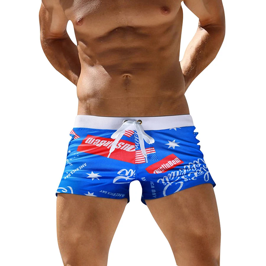 

Swimwear men sexy swimming trunks quick dry swimsuit mens beach swim surfing boxer shorts mayo maillot de bain plus size new XXL