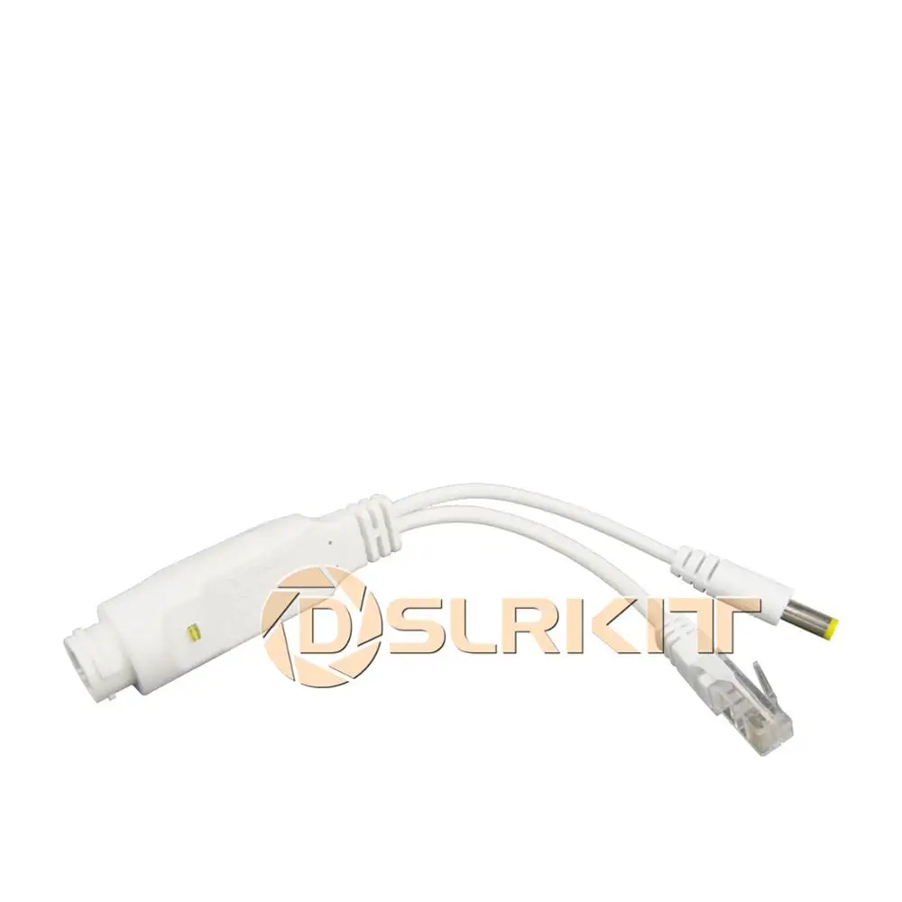 DSLRKIT DC18V-60V to 12V Buck converter Passive PoE Splitter Cable Power Over Ethernet