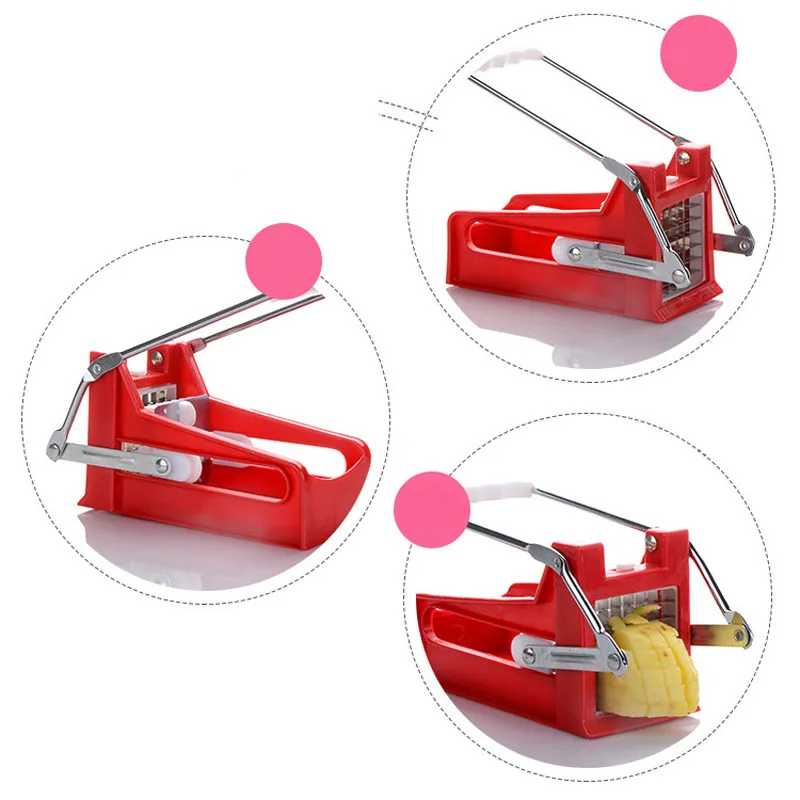 Нож для приготовления чипсов ручной толчок Картофелечистка картофеля нож для овощей лучший для картофеля фри и яблочные ломтики прибор для изготовления чипсов кухонные инструменты