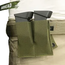 CQC подсумок для журналов Закрытая кобура нейлоновая тактическая Молл двойная Пистолетная обойма для наружного ВВС, военный Охота