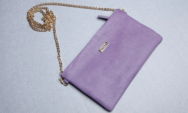 EMMA YAO кошелек из натуральной кожи женский мини женская сумка модные женские сумки-мессенджеры - Цвет: Purple