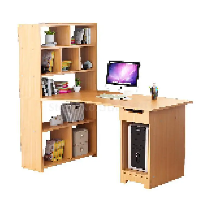 Computer Desk, Household Desktop, Bookcase, Desk Combination, Desk, Simple Bedroom, Modern Simple Desk For Students