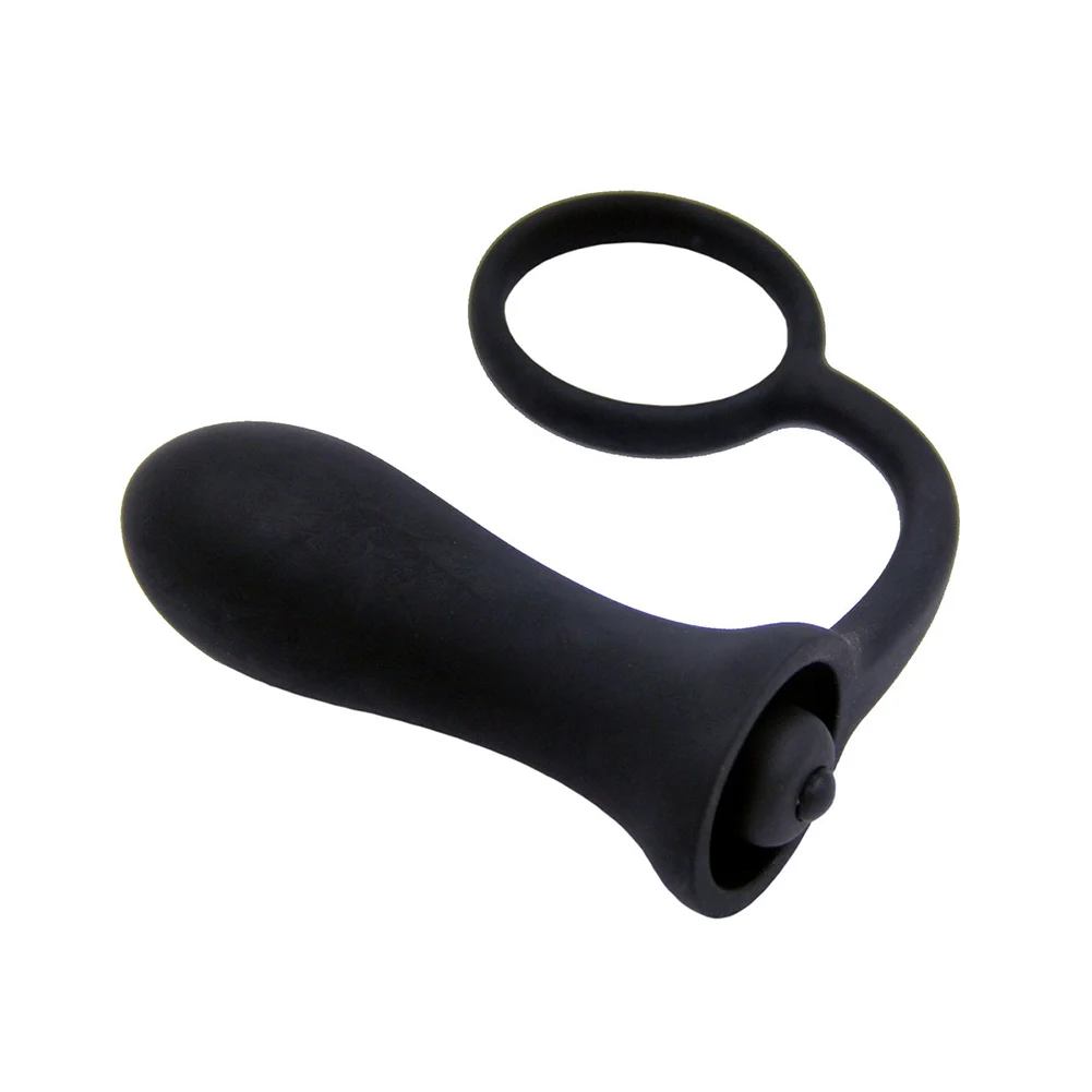 

Men Women Silicone Vibrating Massager with Ring 10 Frenquency Vibration Adult Products All-shipping