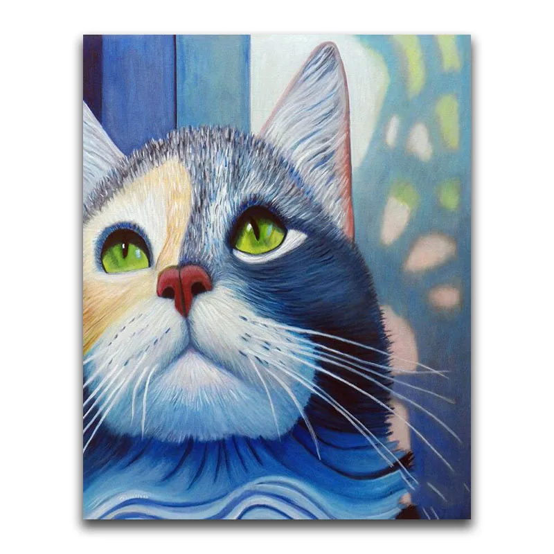 Full Round Diamond painting cat 5D DIY Diamond embroidery Cross stitch Cartoon dog Full Square Diamond mosaic Animal kitten