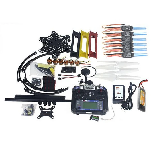  Full Kit GPS Drone Quadcopter F550 Hexa-Rotor Air Frame APM2.8 mit Kamera Gimbal PTZ F05114-AV