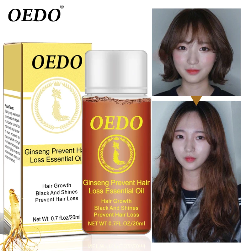 

OEDO Ginseng Hair Growth Essence Anti Hair Loss Liquid 20ML Fast Restoration Dense Hair Growth Serum Powerful Repair Hair Root
