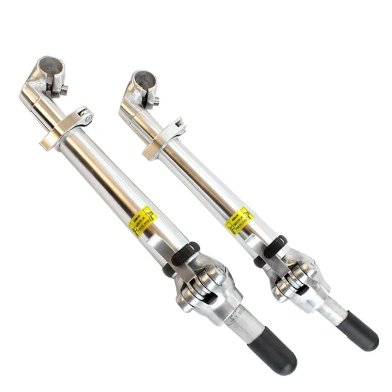 Folding Bicycle Stem 25.4mm/22.2mm Aluminum Adjustable Left Riser Bike BMX Stem Suitable For