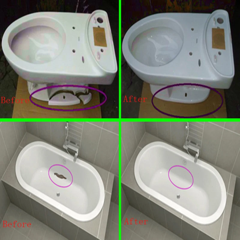 Visbella DIY Tub & Shower repair kit,Bath crock repair glue,Powerful Reinforcing Rapid Fix General Purpose Super Fsat Dry Glue Visbella DIY Tub & Shower repair kit,Bath crock repair glue,Powerful Reinforcing Rapid Fix General Purpose Super Fsat Dry Glue