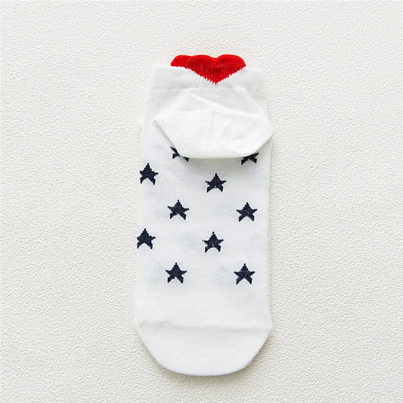1 Pair New Women Men Summer Fashion Socks Casual Work Heart-shaped Cotton Sock Love Fashion Casual Daily Socks Comfortable #4R08 (9)
