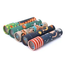 5 Color New Style Cartoon Animals 3D Kaleidoscope Cardboard Kaleidoscope Toys Kids Fashion Funny Toy S2