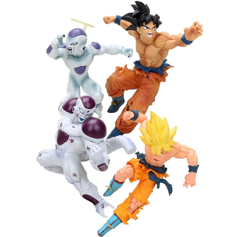

Dragon Ball SUPER Son Goku + Frieza Sculture Match SSJ Collection Figure TAG FIGHTERS PVC Action Model Toy Gifts