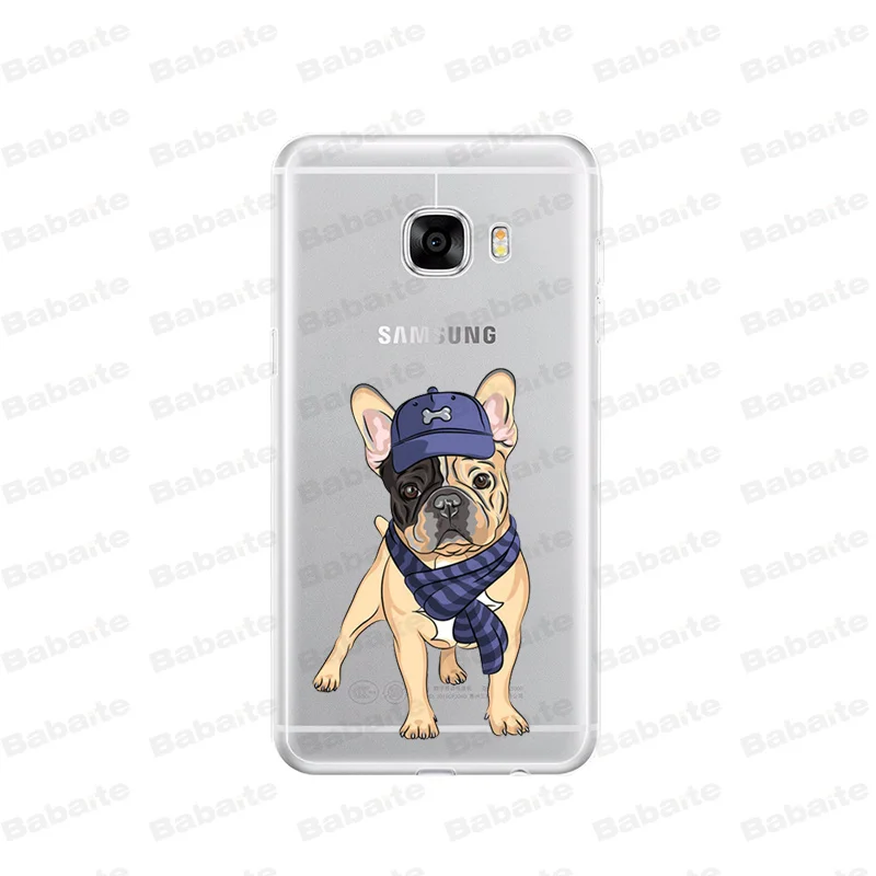 Cute  French Bulldog cartoon dog and cat