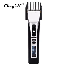 Профессиональная ЖК-машинка для стрижки волос, электрический триммер для волос для мужчин, перезаряжаемая машинка для стрижки волос, набор для стрижки, машинка для стрижки, 5 скоростей, регулировка