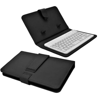 

Portable Mini Bluetooth Wireless Keyboard PU Leather Keyboard Case for iPad Tablet iPhone Smartphone Protective Mobile Phone