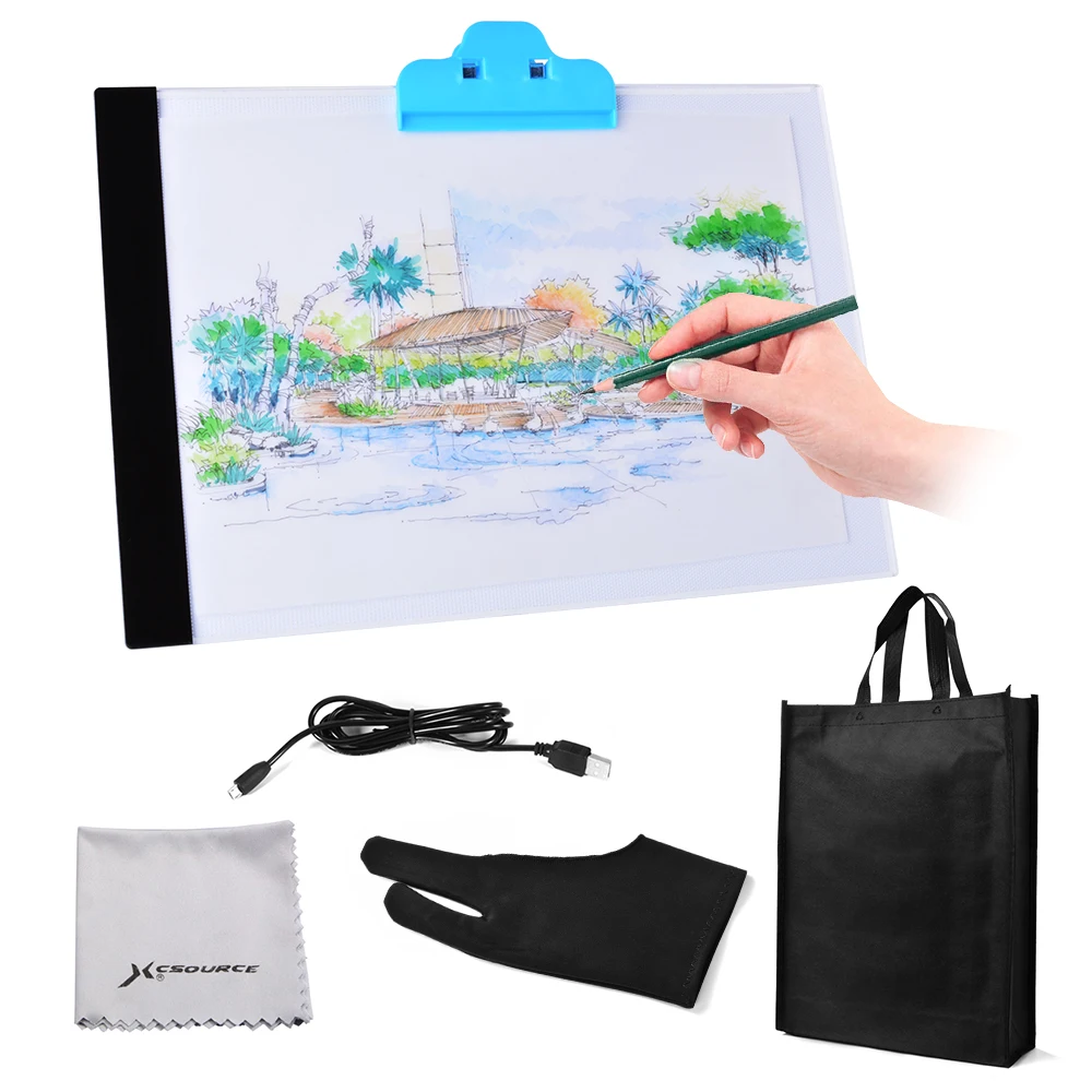 Ультра Тонкий A4 LED Art Копию Доски Промыслов Трассировка Чертежный Стол Pad Light Box AH298