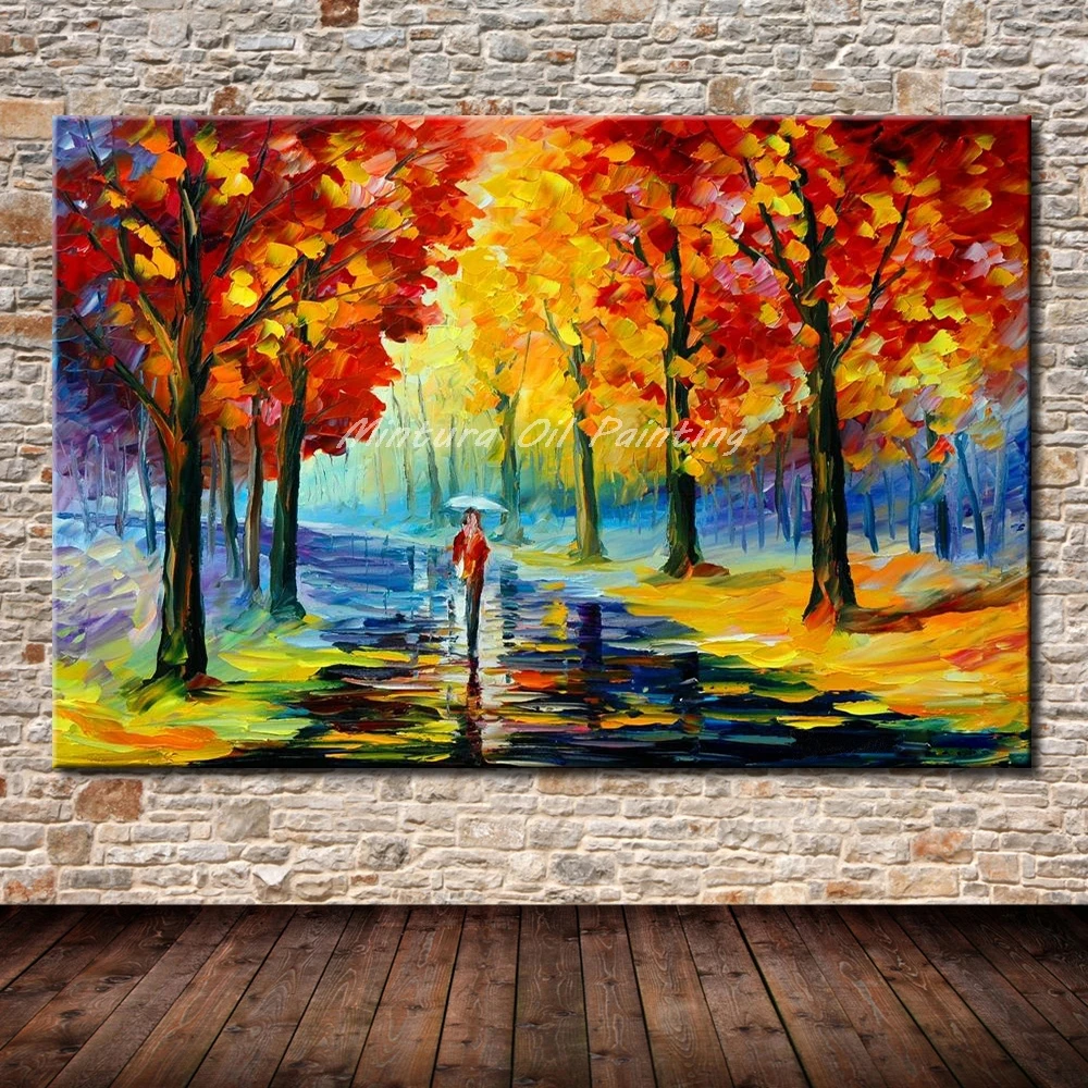 Buy Mintura Frameless Paintings Hand Painted Forest