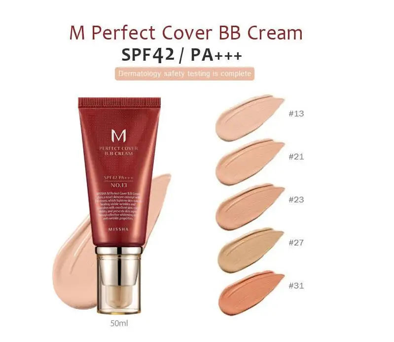 MISSHA M идеальное покрытие BB крем SPF42/PA+++ 50 мл#21#23#27 CC крем консилер косметика/основа Увлажняющая отбеливающая косметика