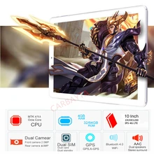 Free Shipping MT6753 Android 8.0 Smart tablet pcs android tablet pc 10.1 inch Octa 8 core tablet computer Ram 4GB Rom 64GB