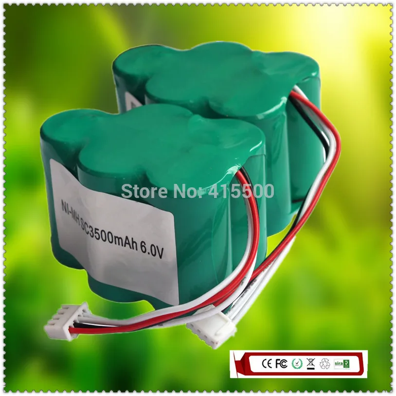 

2pcs / Lot! 6V 3.5Ah NI-MH Rechargeable Robotic Vaccum Cleaner Battery for Ecovacs Deebot Deepoo D62 D63 D65 D66 D68 D77 D79