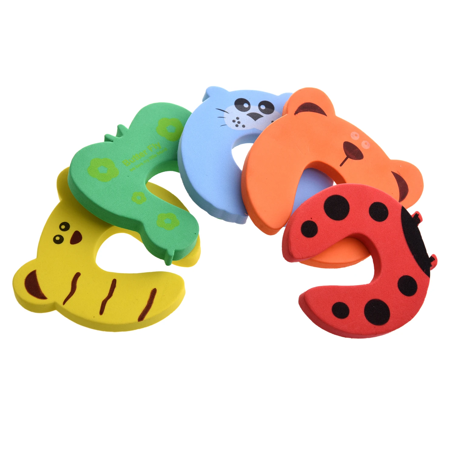 

Wholesale 5x Baby Kids Door Jammer Finger Pinch Guard Child Toddler Infant Safety Protector Stopper Cute Animal Designs
