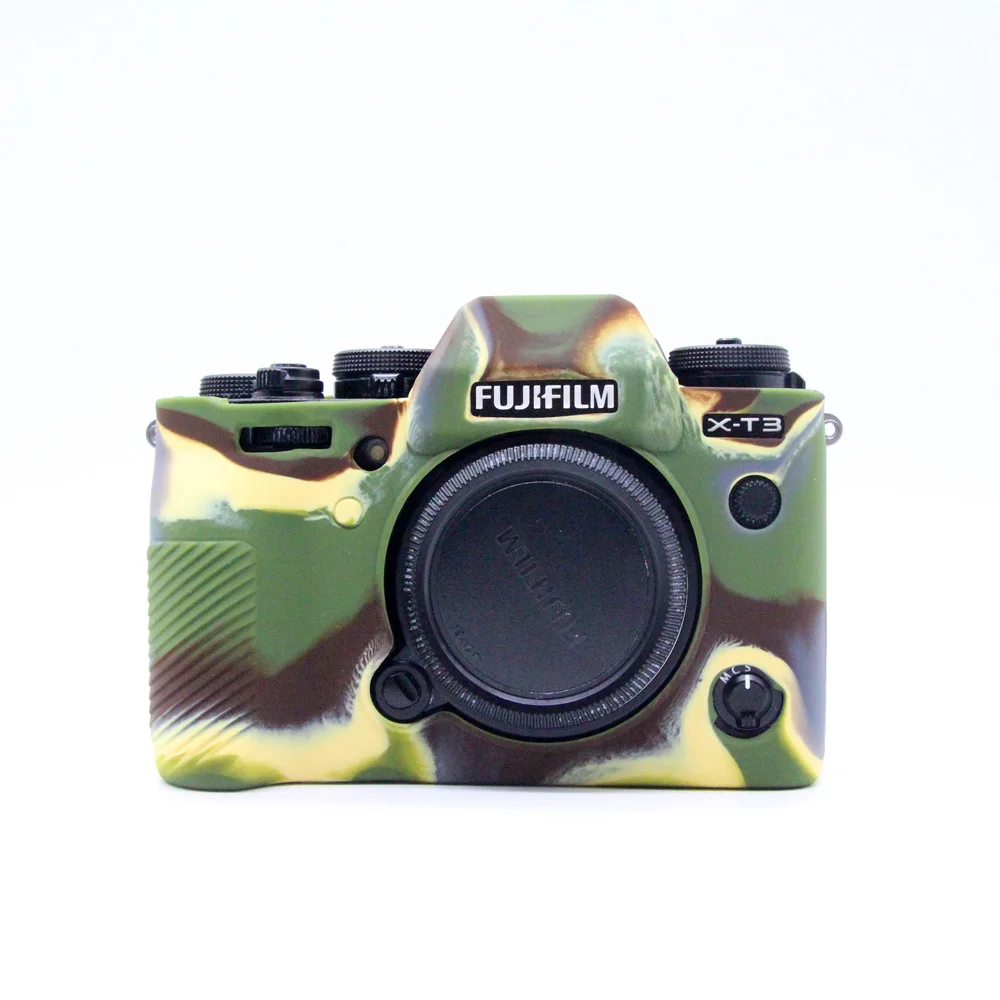 Красивая мягкая сумка для видеокамеры, силиконовый чехол, резиновый чехол для камеры Fujifilm XT3 FUJI XT3, защитный чехол для тела - Цвет: Green