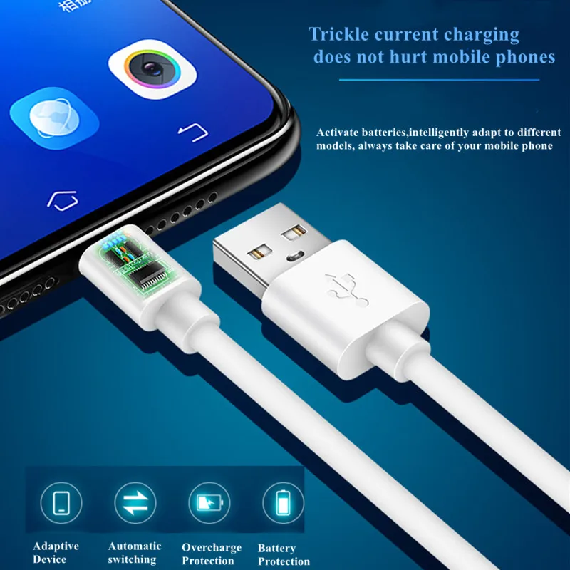 Кабель Micro USB 3A для быстрой зарядки и передачи данных Шнур Samsung S6 S7 Edge Xiaomi Huawei MP3 Android