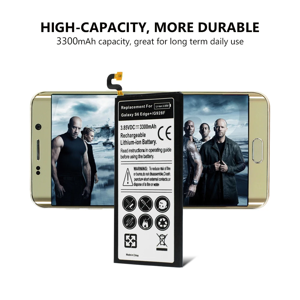 3 85 V 3800 мАч литиевая батарея для телефона Samsung GALAXY S6 edge Plus G9280 G928F G928A G928P G928T G928V G928S