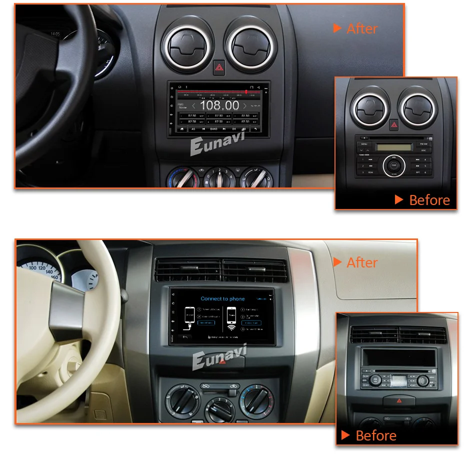 Clearance Eunavi 7" Double 2 Din TDA7851 Universal Android 8.1 Car Radio PC 1024*600 Autoradio GPS Navi wifi Bluetooth free frame camere 22 Clearance Eunavi 7" Double 2 Din TDA7851 Universal Android 8.1 Car Radio PC 1024*600 Autoradio GPS Navi wifi Bluetooth free frame camere 22