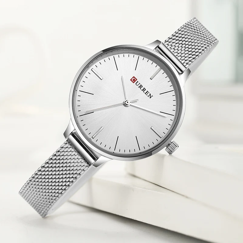 

CURREN Top Luxury Brand Women Quartz Watch Ladies Simple Dress Wristwatches Relogio Feminino
