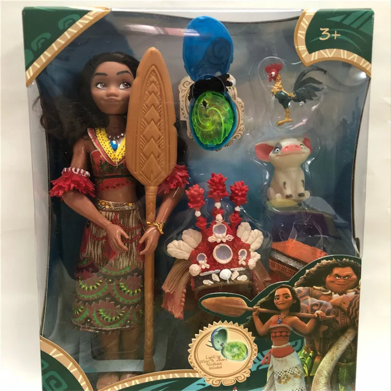 Куклы Vaiana moana Boneca princess Movie Waialiki Maui модель с музыкой фигурки дети любовник