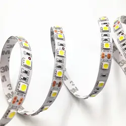 200 м/лот светодиодные полосы 5050SMD не водонепроницаемый DC12V гибкий свет 60led/m, белый/теплый белый/синий/зеленый/красный/желтый/RGB/фиолетовый/роз