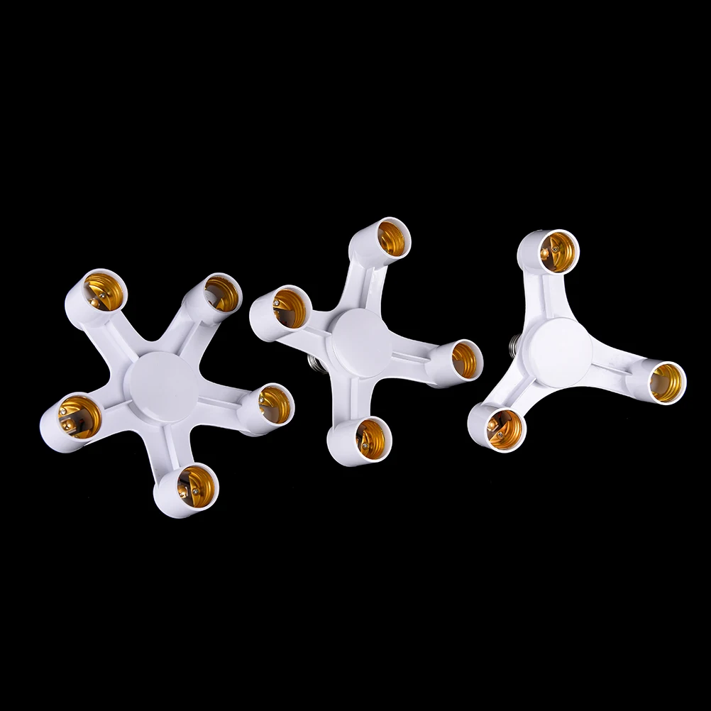 3/4/5 в 1 E27 лампы адаптер Splitter держатель подвесной светильник белый винт осветительное оборудование E27 3/4/5 E27 база адаптер конвертер