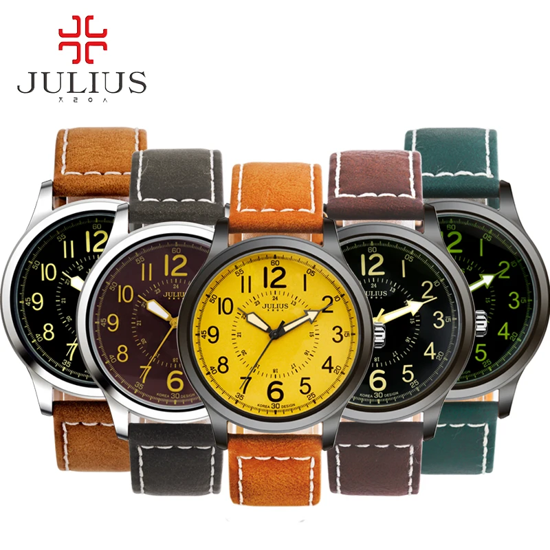 2016 JULIUS arrive font b Sport b font Man Luxury Wristwatch Glowwatch Fashion With Genuine Leather 2016 JULIUS arrive font b Sport b font Man Luxury Wristwatch Glowwatch Fashion With Genuine Leather