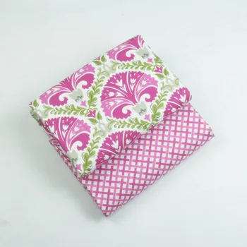 

2PCS 150*50CM Vintage Ethnic Style 100% Cotton Patchwork Fabric for Sewing Quilts Bedding Pillows Cushion Home textiles / Meter