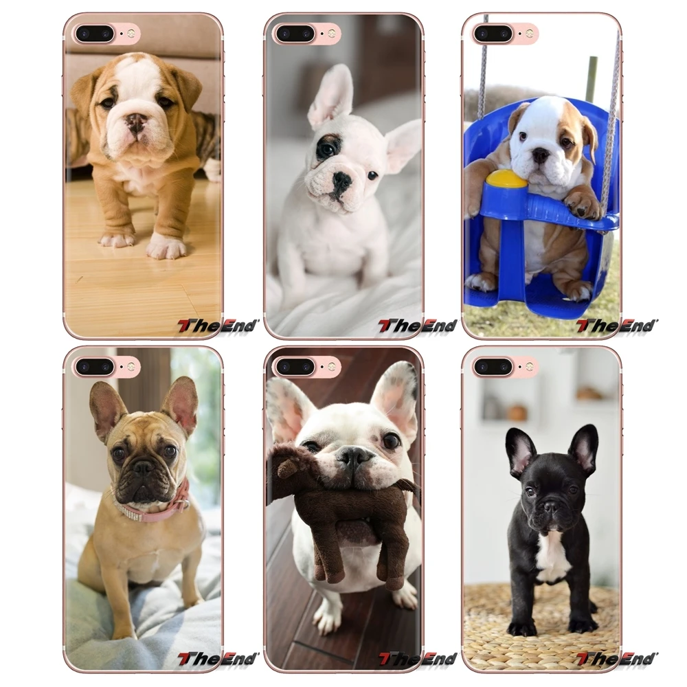 

Cute Dog Bulldog For Huawei G7 G8 P7 P8 P9 P10 P20 P30 Lite Mini Pro P Smart Plus 2017 2018 2019 Transparent Soft Cases Covers