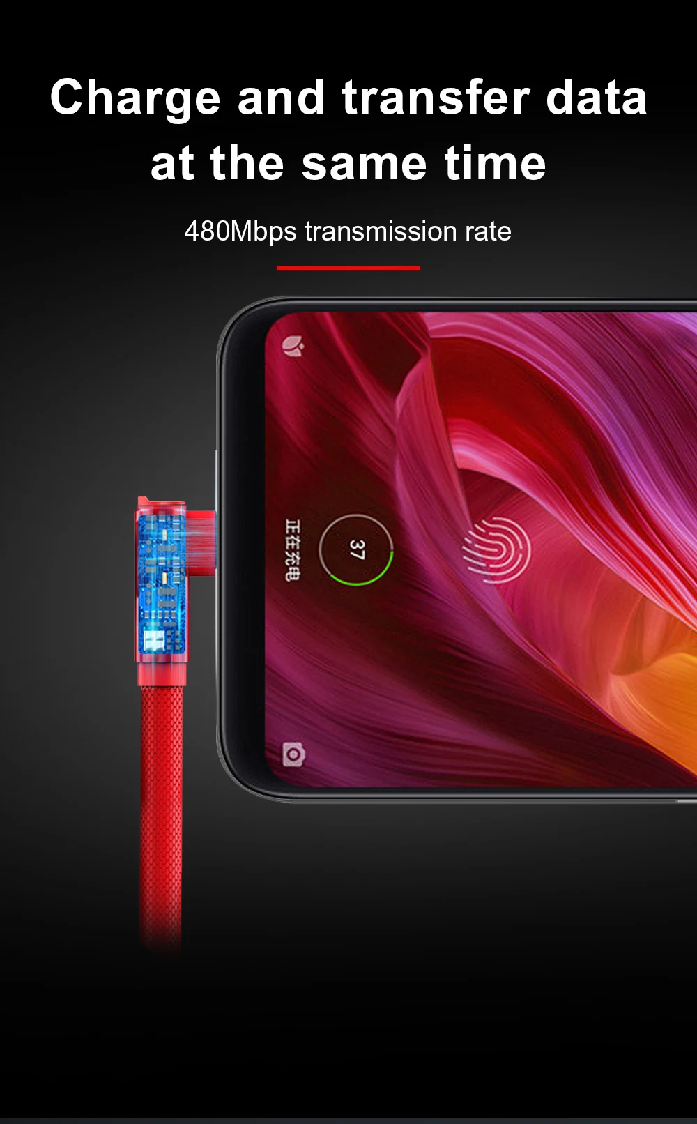 Usb type-C кабель для быстрой зарядки и передачи данных для samsung S9 S10 для Xiaomi mi Red mi Note 7 8 9 K20 для HUAWEI USB C зарядка