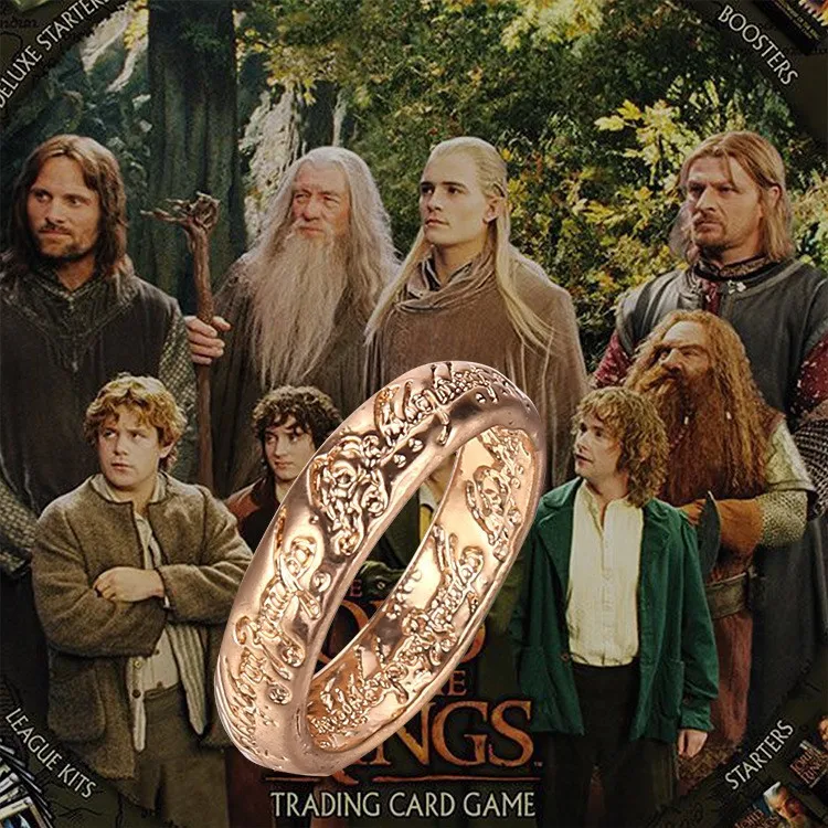 

Hot Selling Fashion Movie The Lord Rings The One Ring Sautoir Aragorn Ring Retail