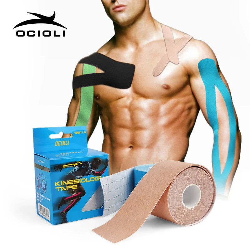 

1Roll 5m*5cm Beactiv Safety Kinesiolog Tape Elastic Physio Therapy Muscle Kinesiology Tape Muscle Bandage Strain InjurySupport