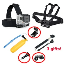 Tekcam Action Camera Accessories for eken v8s/h9r/h9 xiaomi yi 4k gopro hero 5/4/3 SJCAM SJ4000 SJ5000 underwater float mount
