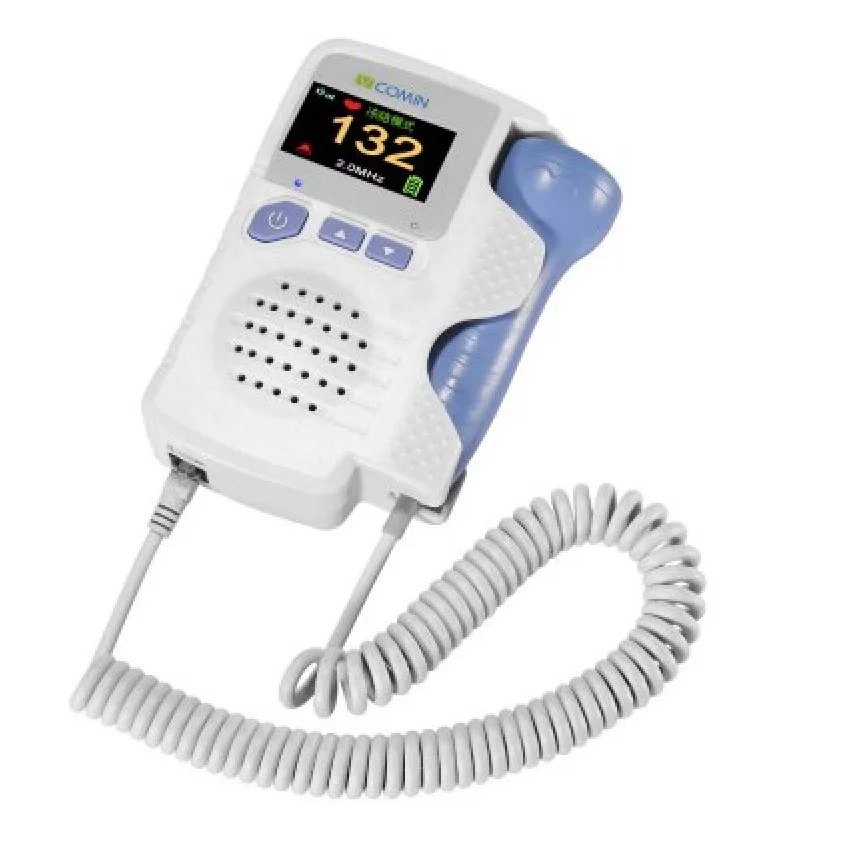 2016 New ultrasound doppler fetal VCOMIN FD 200C Prenatal Detect Baby Heart Rate Monitor detector fetal 2MHz Probe with speaker
