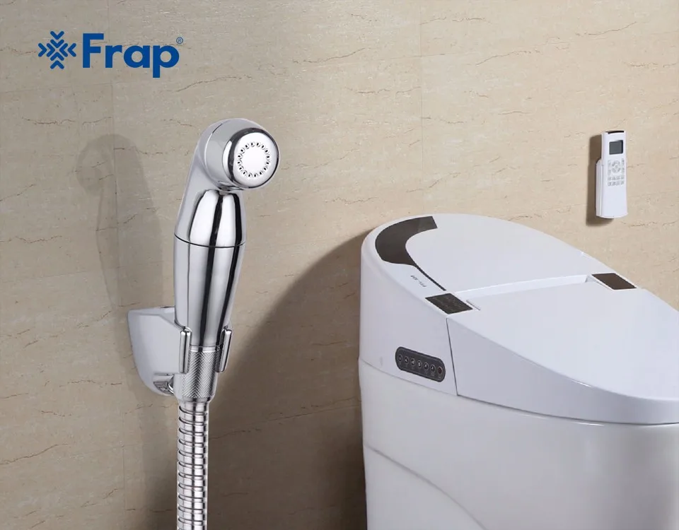 Frap 1 комплект ручной биде спрей Shattaf душ с кнопкой распылителя сопла аксессуары для ванной комнаты F27