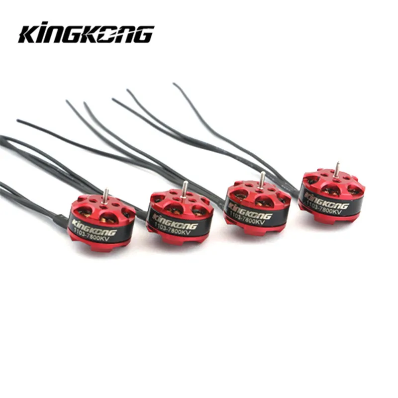 

4X Kingkong 1103 7800KV 1-3S Brushless Motor For 50 80 100 FPV Racing Frame Spare Parts Accessoroies