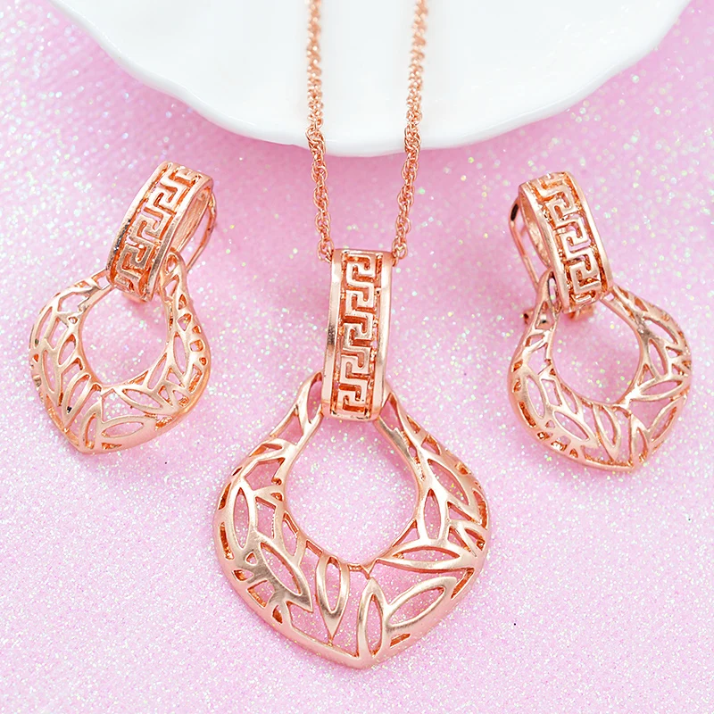 ZEA Dear Jewelry хит продаж набор украшений для женщин серьги ожерелье подвеска в виде